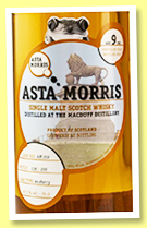 Macduff 9 yo 2012/2021 (57.7%, Asta Morris, ex-sherry, cask #AM 109, 220 bottles) Macduff 9 yo 2012/2021 (57.7%, Asta Morris, ex-sherry, cask #AM 109, 220 bottles)