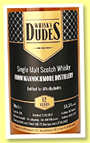 Mannochmore 12 yo 2012/2024 (51.5%, Whisky Dudes, cask #2315, 162 bottles) Mannochmore 12 yo 2012/2024 (51.5%, Whisky Dudes, cask #2315, 162 bottles)