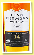 Mannochmore 14 yo 2008/2022 (58%, Finn Thomson, cask #02104, 302 bottles) Mannochmore 14 yo 2008/2022 (58%, Finn Thomson, cask #02104, 302 bottles)