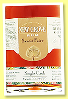 New Grove 12 yo 2010/2022 ‘Savoir Faire’ (65.2%, LMDW, Antipodes, Mauritius, Limousin oak, cask #550, 427 bottles)