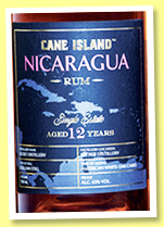 Nicaragua 12 yo (43%, Cane Island, Single Estate, +/-2022) 