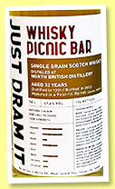 North British 32 yo 1991/2023 (47.6%, Whisky Picnic Bar, cask #200323, first fill barrel, 176 bottles) North British 32 yo 1991/2023 (47.6%, Whisky Picnic Bar, cask #200323, first fill barrel, 176 bottles)
