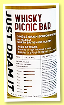 North British 32 yo 1991/2023 (47.6%, Whisky Picnic Bar, cask #200323, first fill barrel, 176 bottles)