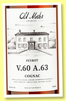 Peyrot 'V.60 A.63' (42.9%, Old Master Spirits, Australia, Grande champagne, 155 bottles) Peyrot 'V.60 A.63' (42.9%, Old Master Spirits, Australia, Grande champagne, 155 bottles)