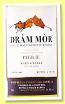 Pitilie 9 yo 2015/2024 (54.8%, Dràm Mor, 1st fill Buffalo Trace barrel finish, cask #247, 240 bottles) Pitilie 9 yo 2015/2024 (54.8%, Dràm Mor, 1st fill Buffalo Trace barrel finish, cask #247, 240 bottles)
