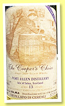 Port Ellen 13 yo 1983/1996 (57.2%, The Cooper's Choice, Vintage Malt Whisky Co., VA.MA, Italy)