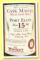 Port Ellen 15 yo 1981/1996 (62.6%, The Whisky Connoisseur, Cask Master Selection No.3, cask #1391) Port Ellen 15 yo 1981/1996 (62.6%, The Whisky Connoisseur, Cask Master Selection No.3, cask #1391)