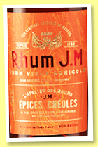 Rhum J.M 'Epices Créoles' (46%, OB, Martinique, Atelier des Rhums, 2023)