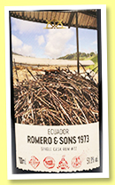 Romero & Sons 1973 (51.8%, Flensburg Rum Company, Kirsch Imports, Ecuador, cask #22, 212 bottles, 2021)