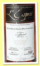 Single Estate French West Indies Rhum 2017/2023 (58.3%, L’Esprit, cask #BB7, 240 bottles) Single Estate French West Indies Rhum 2017/2023 (58.3%, L’Esprit, cask #BB7, 240 bottles)
