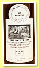 Springbank 28 yo 1966/1994 (55.6%, The Bottlers, cask #1018)