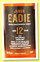 Strathmill 12 yo 2011/2024 (58.38%, James Eadie, first fill European oak oloroso butt finish, cask #367496, 725 bottles) 