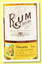 Thailand 5 yo (42%, Rum Explorer, Château du Breuil, +/-2022)