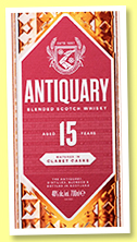 The Antiquary 15 yo (40%, OB, Blended Scotch, claret casks finish, 2024)