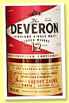 The Deveron 12 yo ‘Sherry Cask’ (40%, OB, +/-2022) The Deveron 12 yo ‘Sherry Cask’ (40%, OB, +/-2022)