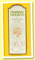 The Springbank 'Cuvée' 1965 & 1993/2004 (46%, Murray McDavid, sherry and bourbon, MM 0406, 1224 bottles) 