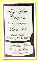 Vallein Tercinier ‘Lot n°71’ (54.1%, OB for Flickenschild, Petite Champagne, 2024) 