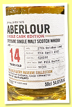 Aberlour 14 yo 2008/2023 (54.8%, OB, Distillery Reserve Collection, 1st fill barrel, cask #636262, 300 bottles) Aberlour 14 yo 2008/2023 (54.8%, OB, Distillery Reserve Collection, 1st fill barrel, cask #636262, 300 bottles)