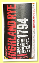 Arbikie (48%, OB, Highland Rye, single grain, 2024) Arbikie (48%, OB, Highland Rye, single grain, 2024)