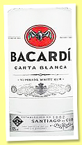 Bacardi 'Carta Blanca' (37.5%, OB, white rum, Puerto Rico, +/-2024)