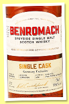 Benromach 10 yo 2014/2024 (59.6%, OB, Germany Exclusive, first fill sherry hogshead, cask #486, 305 bottles)