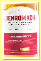 Benromach 9 yo 2014/2024 ‘Contrasts: Unpeated’ (46%, OB, bourbon and sherry)