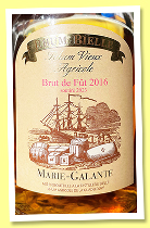 Bielle 7 yo 2016/2023 ‘Brut de Fût’ (54.2%, OB, Marie-Galante, agricole) Bielle 7 yo 2016/2023 ‘Brut de Fût’ (54.2%, OB, Marie-Galante, agricole)