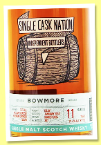 Bowmore 11 yo 2013/2024 (57.4%, Single Cask Nation, 1st fill oloroso hogshead finish, cask #160490, 307 bottles) Bowmore 11 yo 2013/2024 (57.4%, Single Cask Nation, 1st fill oloroso hogshead finish, cask #160490, 307 bottles)