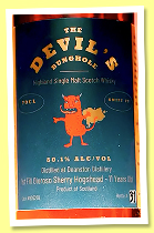 Deanston 11 yo ‘The Devil’s Bunghole Edition 001’ (50.1%, Naughty Fun, D&M Winchester, 1st fill oloroso sherry hogshead, cask #900258, 2024) 