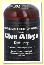 Glen Albyn 20 yo 1962/1983 (92 US proof, Cadenhead Dumpy) 

