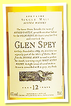 Glen Spey 12 yo (43%, OB, Flora & Fauna, +/-2024) Glen Spey 12 yo (43%, OB, Flora & Fauna, +/-2024)