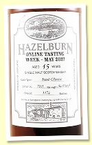 Hazelburn 15 yo ‘Online Tasting Week’ (54.9%, OB, Oloroso sherry casks, bottled 2021, 1174 bottles)