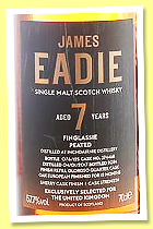 Inchdairnie ‘Finglassie’ 7 yo 2017/2024 ‘Peated’ (57.7%, James Eadie, 2nd fill oloroso finish, cask #374468, 125 bottles) Inchdairnie ‘Finglassie’ 7 yo 2017/2024 ‘Peated’ (57.7%, James Eadie, 2nd fill oloroso finish, cask #374468, 125 bottles)