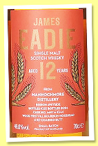 Mannochmore 12 yo (46%, James Eadie, Small Batch, first fill bourbon hogshead, casks #6697 & 2344, 1,035 bottles, 2024)