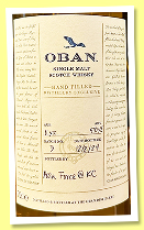 Oban 11 yo ‘Hand Filled’ (57.5%, OB, Batch #5, August 2024) Oban 11 yo ‘Hand Filled’ (57.5%, OB, Batch #5, August 2024)