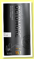 Octomore 5 yo 2018/2024 'Edition 15.1' (59.1%, OB, The Impossible Equation, bourbon + recharred bourbon) Octomore 5 yo 2018/2024 'Edition 15.1' (59.1%, OB, The Impossible Equation, bourbon + recharred bourbon)