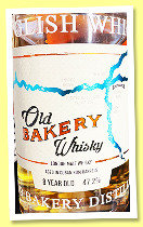 Old Bakery Whisky 8 yo (47.2%, OB, England, London Malt Whisky, finished in Cuban rum barrels, +/-2024) Old Bakery Whisky 8 yo (47.2%, OB, England, London Malt Whisky, finished in Cuban rum barrels, +/-2024)