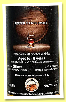 Peated Blended Malt 6 yo 2017/2023 (59.7%, Fadandel, 2nd fill oloroso sherry octave finish, cask #200000061, 69 bottles)