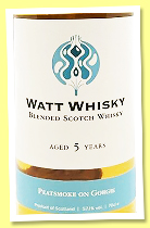 Peatsmoke on Gorgie 5 yo (57.1%, Watt Whisky, blended Scotch, 618 bottles) Peatsmoke on Gorgie 5 yo (57.1%, Watt Whisky, blended Scotch, 618 bottles)