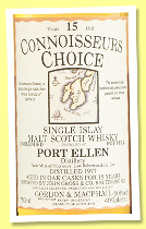 Port Ellen 15 yo 1977 (40%, Gordon & MacPhail, Connoisseurs Choice, John Gross & Co. Baltimore, +/-1992) Port Ellen 15 yo 1977 (40%, Gordon & MacPhail, Connoisseurs Choice, John Gross & Co. Baltimore, +/-1992)