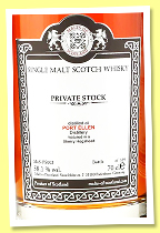 Port Ellen 1982/2024 (58.1%, Malts of Scotland, Private Stock, sherry hogshead, cask #MoS PS002, 169 bottles) Port Ellen 1982/2024 (58.1%, Malts of Scotland, Private Stock, sherry hogshead, cask #MoS PS002, 169 bottles)
