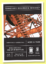 Tennessee Bourbon Whiskey 11yo 2012/2023 (52.9%, Oxhead Whisky Company & Shelter, barrel, cask #412, 89 bottles) Tennessee Bourbon Whiskey 11yo 2012/2023 (52.9%, Oxhead Whisky Company & Shelter, barrel, cask #412, 89 bottles)