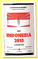 Indonesia 8 yo 2015/2024 (59.9%, LMDW Flag Series, 195 bottles)