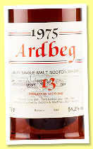 Ardbeg 13 yo 1975/1988 (54.2%, Gordon & MacPhail, Special Selection, Intertrade, 543 bottles) Ardbeg 13 yo 1975/1988 (54.2%, Gordon & MacPhail, Special Selection, Intertrade, 543 bottles)