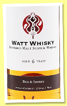 Ben & Sherry 6 yo (57.1%, Watt Whisky, blended malt, butt, 282 bottles)