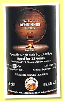 Benrinnes 13 yo 2011/2024 (55.6%, Fadandel, 1st fill oloroso hogshead, cask #11639/058, 96 bottles) 