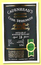 Benrinnes 18 yo 2000/2019 (58.7%, Cadenhead, Authentic Collection, bourbon barrel, 186 bottles)