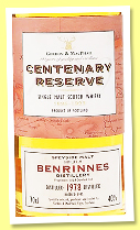 Benrinnes 1978/1995 (40%, Gordon & MacPhail, Centenary Reserve)