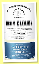 Caol Ila 2013 (43%, Signatory Vintage, Very Cloudy, La Maison du Whisky, Navigate World Whisky, two hogsheads, 710 bottles)