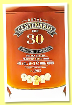 Centenario ‘30 Solera Edición Limitada’ (40%, OB, rum, Costa Rica, decanter, +/-2024) Centenario ‘30 Solera Edición Limitada’ (40%, OB, rum, Costa Rica, decanter, +/-2024)